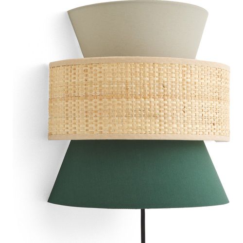 Dolkie Double Raffia and Cotton Wall Light - LA REDOUTE INTERIEURS - Modalova