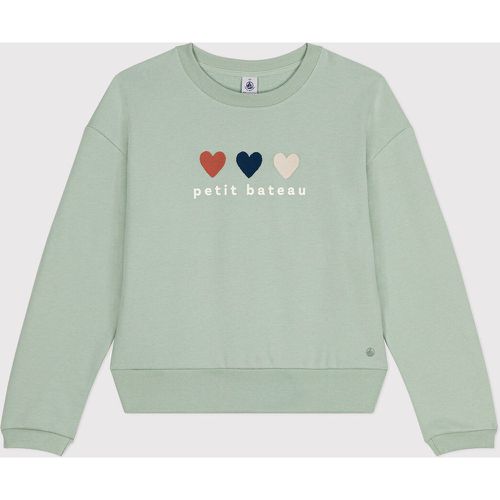 Logo Print Cotton Sweatshirt - PETIT BATEAU - Modalova