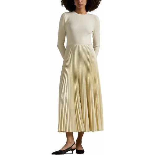 Wool Full Maxi Dress with Long Sleeves - Polo Ralph Lauren - Modalova