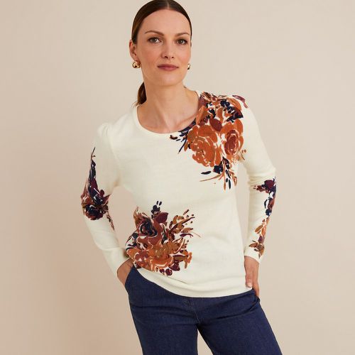 Printed Crew Neck Jumper in Fine Knit - Anne weyburn - Modalova