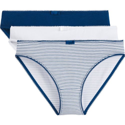 Pack of 3 Knickers in Stretch Cotton - LA REDOUTE COLLECTIONS - Modalova