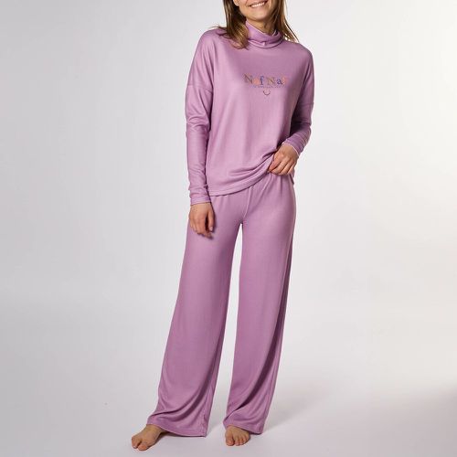 Patch Ribbed Lounge Pyjamas - Naf Naf - Modalova