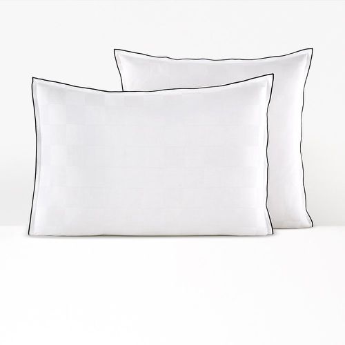 Victor Checkerboard 100% Washed Cotton Satin 300 Thread Count Pillowcase - LA REDOUTE INTERIEURS - Modalova