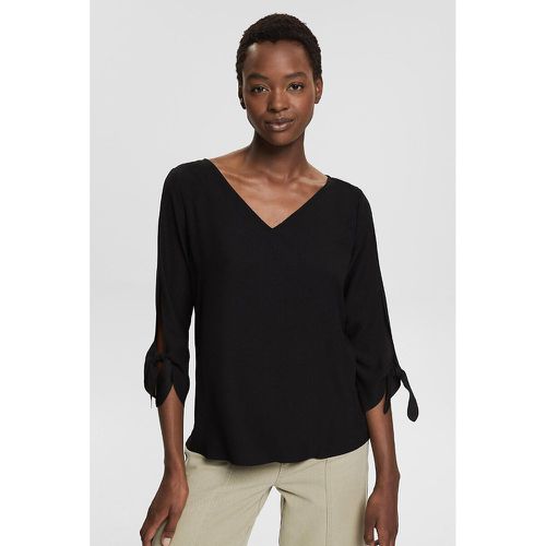 V-Neck Blouse with 3/4 Length Sleeves - Esprit - Modalova