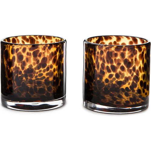 Set of 2 Fauvita Amber Glass Tealight Holders - LA REDOUTE INTERIEURS - Modalova