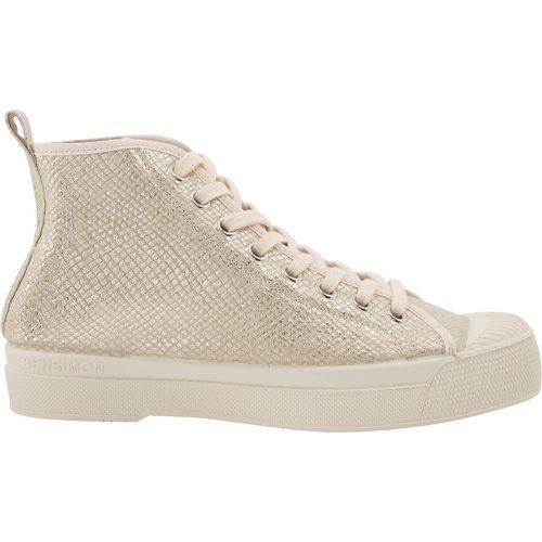 Stella Shiny Snake High Top Trainers in Canvas - Bensimon - Modalova