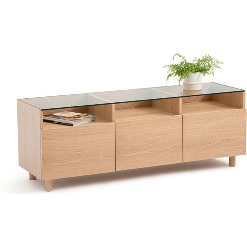 Walor Oak Veneer & Glass TV Unit - LA REDOUTE INTERIEURS - Modalova