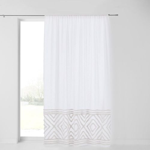 Assav Tufted Polycotton Voile Curtain - LA REDOUTE INTERIEURS - Modalova