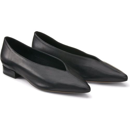 Leather Pointed Ballet Flats - LA REDOUTE COLLECTIONS - Modalova