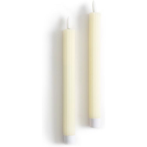 Set of 2 Caspar Ribbed Wax LED Candles - LA REDOUTE INTERIEURS - Modalova