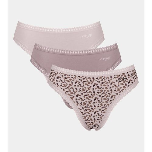 Pack of 3 Go Crush High Cut Knickers in Cotton - Sloggi - Modalova