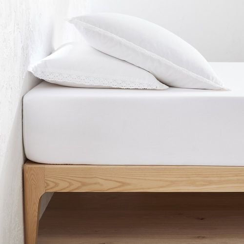 Alhambra 30cm Washed Cotton Fitted Sheet - LA REDOUTE INTERIEURS - Modalova