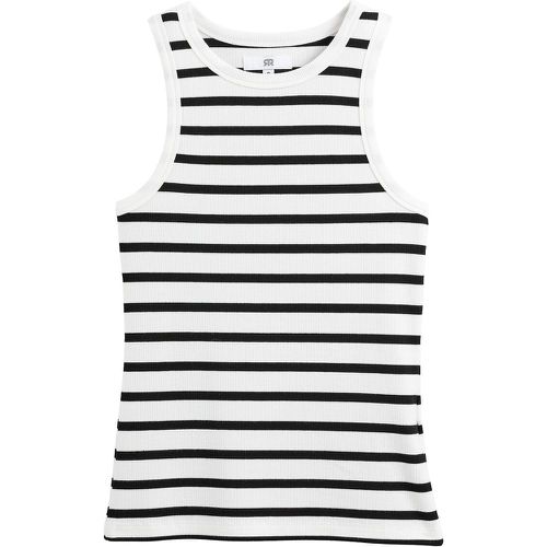 Breton Striped Vest Top with Cutaway Shoulders - LA REDOUTE COLLECTIONS - Modalova