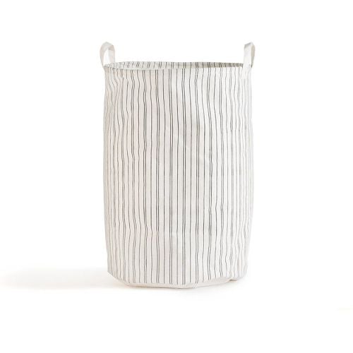 Uzès Striped Polycotton Laundry Basket - LA REDOUTE INTERIEURS - Modalova