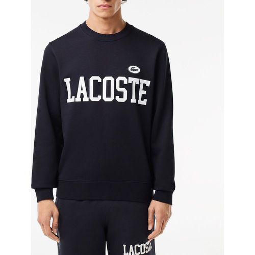 Cotton Logo Print Sweatshirt with Crew Neck - Lacoste - Modalova