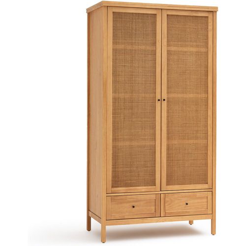 Gabin Solid Pine & Rattan 2-Door Wardrobe - LA REDOUTE INTERIEURS - Modalova