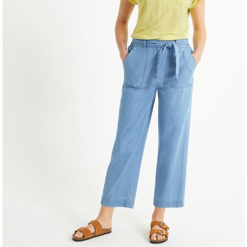 Wide Leg Jeans in Lightweight Denim, Length 25" - Anne weyburn - Modalova