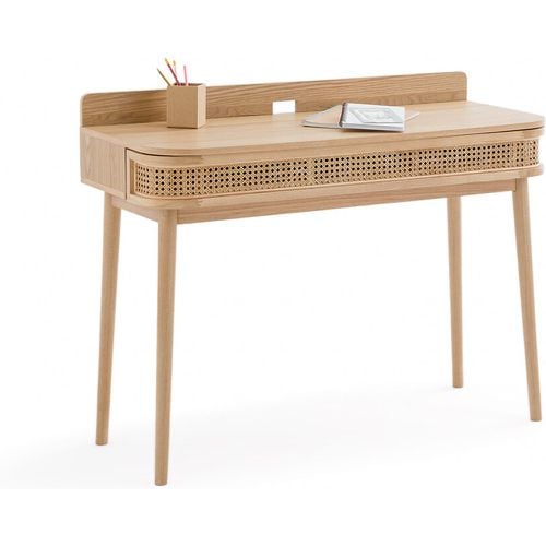 Laora Wood & Canework Desk with Drawer - LA REDOUTE INTERIEURS - Modalova