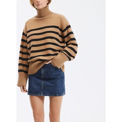 Palacio Striped Turtleneck Jumper in Wool - Suncoo - Modalova