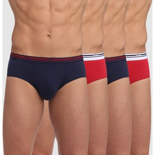 Pack of 4 Classic Colours Briefs in Cotton - Dim - Modalova