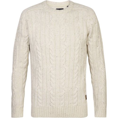 Cable Knit Jumper with Crew Neck - PETROL INDUSTRIES - Modalova