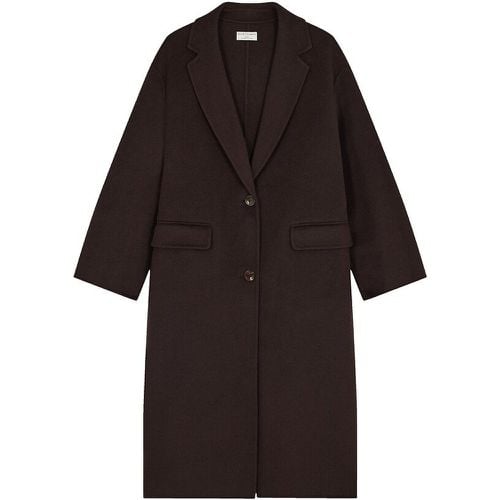 Neron Tailored Collar Coat in Wool Mix - Des Petits Hauts - Modalova