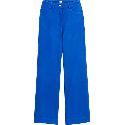 Cotton Wide Leg Trousers with High Waist, Length 31" - LA REDOUTE COLLECTIONS - Modalova