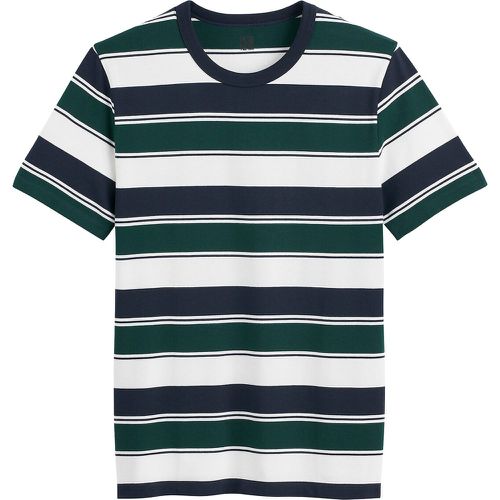 Striped Crew Neck T-Shirt with Short Sleeves - LA REDOUTE COLLECTIONS - Modalova