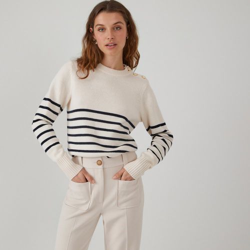 Les Signatures - Breton Striped Jumper in Recycled Wool Mix - LA REDOUTE COLLECTIONS - Modalova