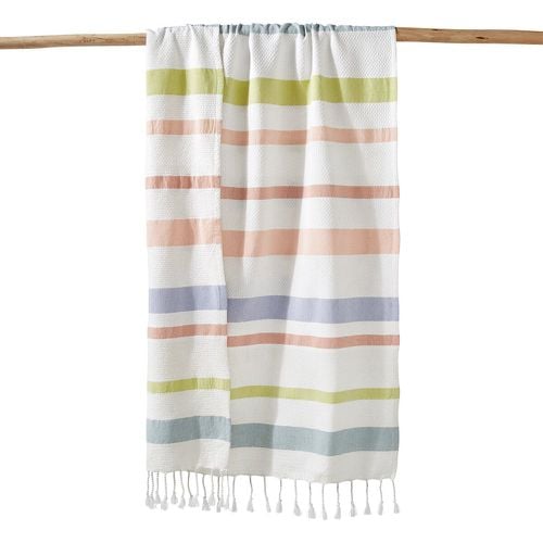 Bora Bora Striped 100% Cotton XL Fouta-Style Towel - LA REDOUTE INTERIEURS - Modalova