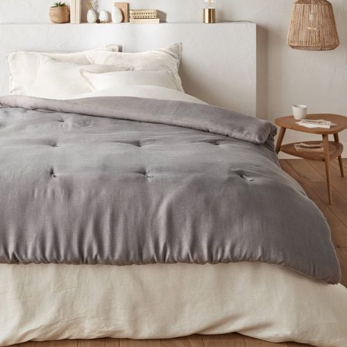 Abella Plain Washed Linen Quilt - LA REDOUTE INTERIEURS - Modalova