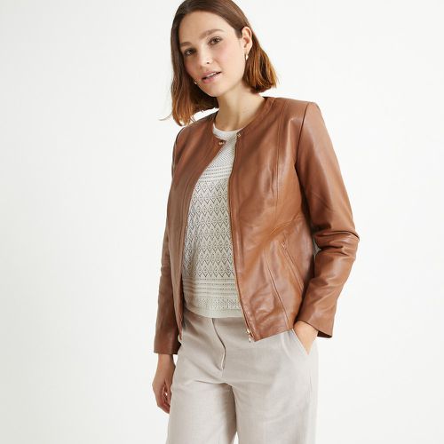 Leather Cropped Jacket - Anne weyburn - Modalova