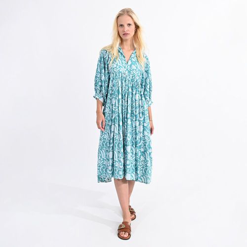 Printed Cotton Midi Dress - MOLLY BRACKEN - Modalova