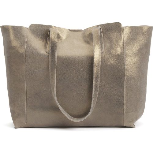 Metallic Leather Tote Bag - LA REDOUTE COLLECTIONS - Modalova