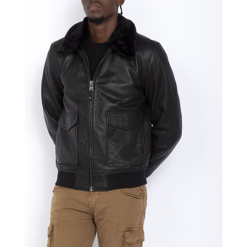 Short Mid-Season Jacket in Leather - Schott - Modalova