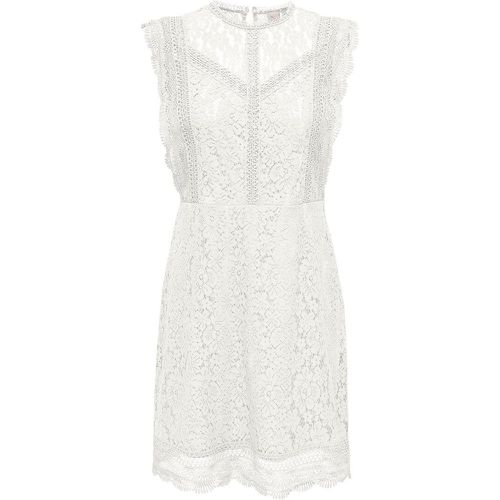 Cotton Mix Mini Dress in Lace - Only - Modalova