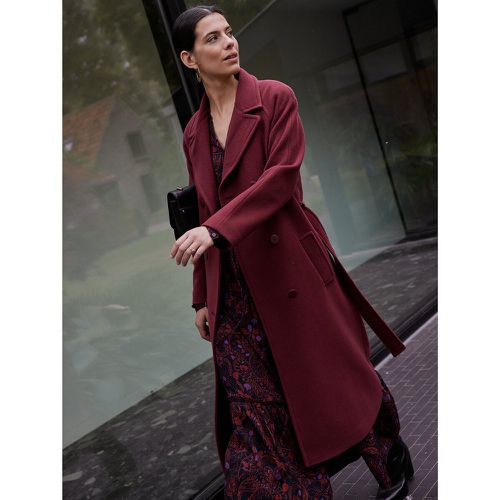 Wool Mix Coat with Button Fastening - Anne weyburn - Modalova