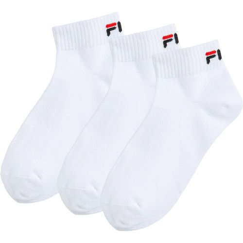 Pack of 3 Pairs of Trainer Socks in Cotton Mix - Fila - Modalova