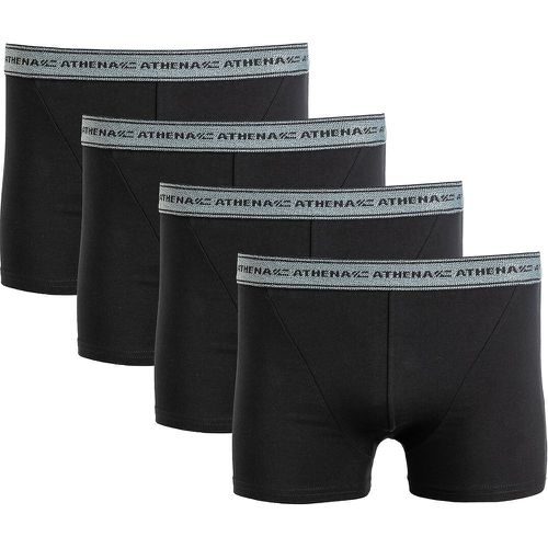 Pack of 4 Basic Hipsters in Cotton - Athena - Modalova