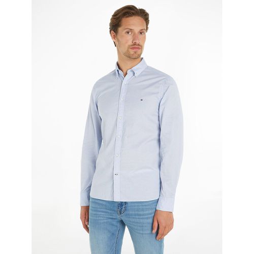 Micro Print Flex Shirt in Cotton - Tommy Hilfiger - Modalova