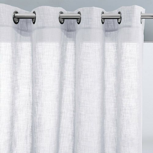 Nyong Linen Effect Voile Curtain with Eyelets - LA REDOUTE INTERIEURS - Modalova