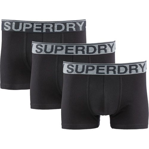 Pack of 3 Hipsters in Plain Cotton - Superdry - Modalova