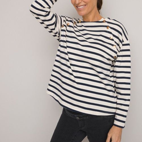 Striped Maternity T-Shirt with Long Sleeves - LA REDOUTE COLLECTIONS - Modalova