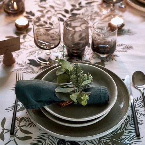 December Washed Cotton Tablecloth - LA REDOUTE INTERIEURS - Modalova