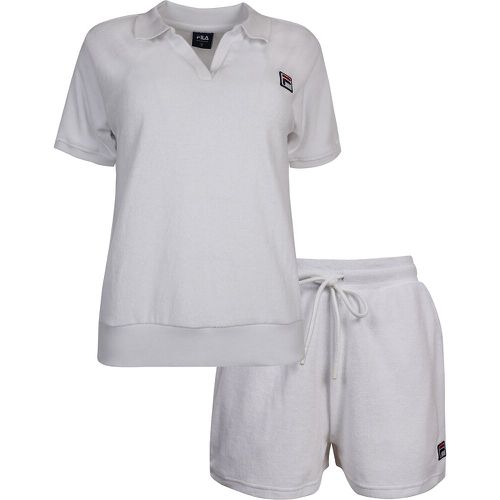 Towelling Short Pyjamas in Cotton Mix - Fila - Modalova