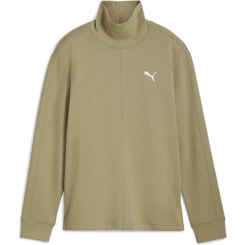 Her Cotton Sweatshirt with High Neck - Puma - Modalova