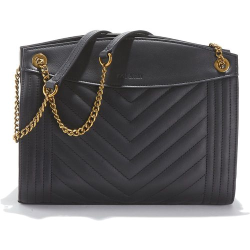 Simone Quilted Leather Handbag with Gold Chain Crossbody/Shoulder Strap - NAT & NIN - Modalova