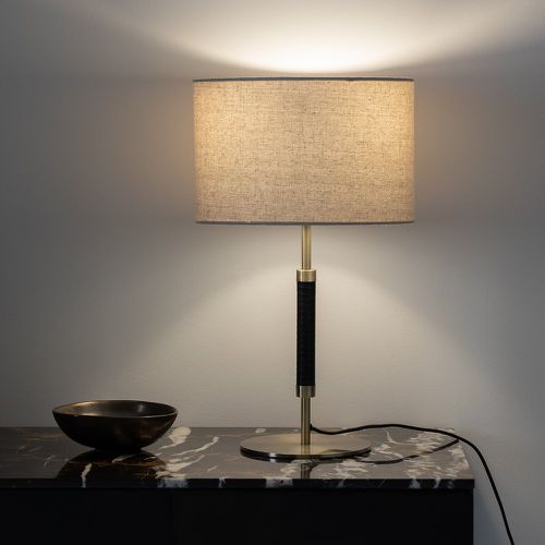 Jihana Metal, Brass and Linen Lamp - AM.PM - Modalova