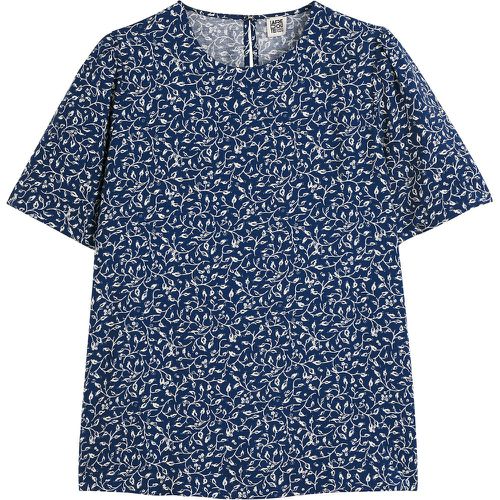 Floral Crew Neck Blouse with 3/4 Length Sleeves - LA REDOUTE COLLECTIONS - Modalova