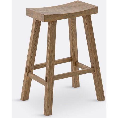 Asayo Bar Stool in Solid Elm, H65 cm - LA REDOUTE INTERIEURS - Modalova